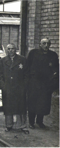 Mautner telep, Csepel. Radó Sándor, mellette Brüll Alfréd (Harc c. újság, 1944. június 10.)