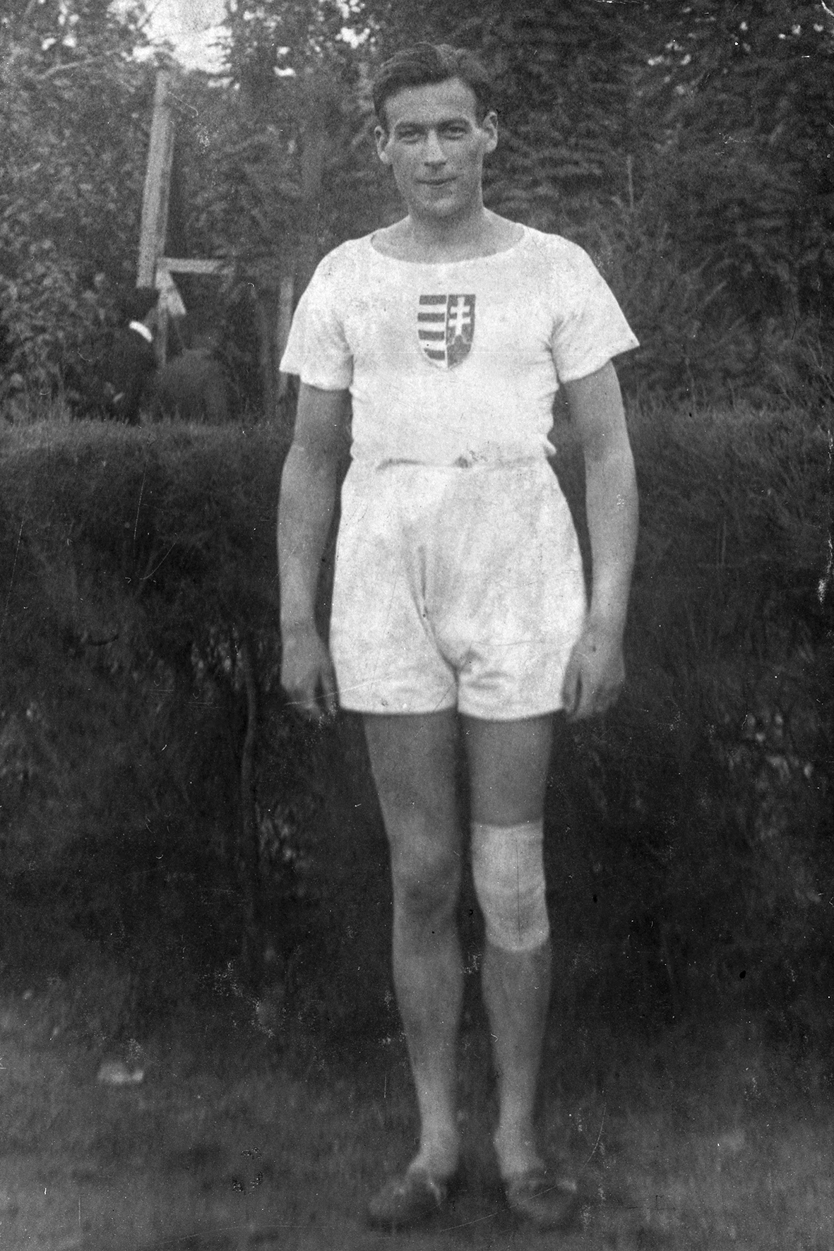 Muskát László a magyar atlétikai válogatott tagja (1925)